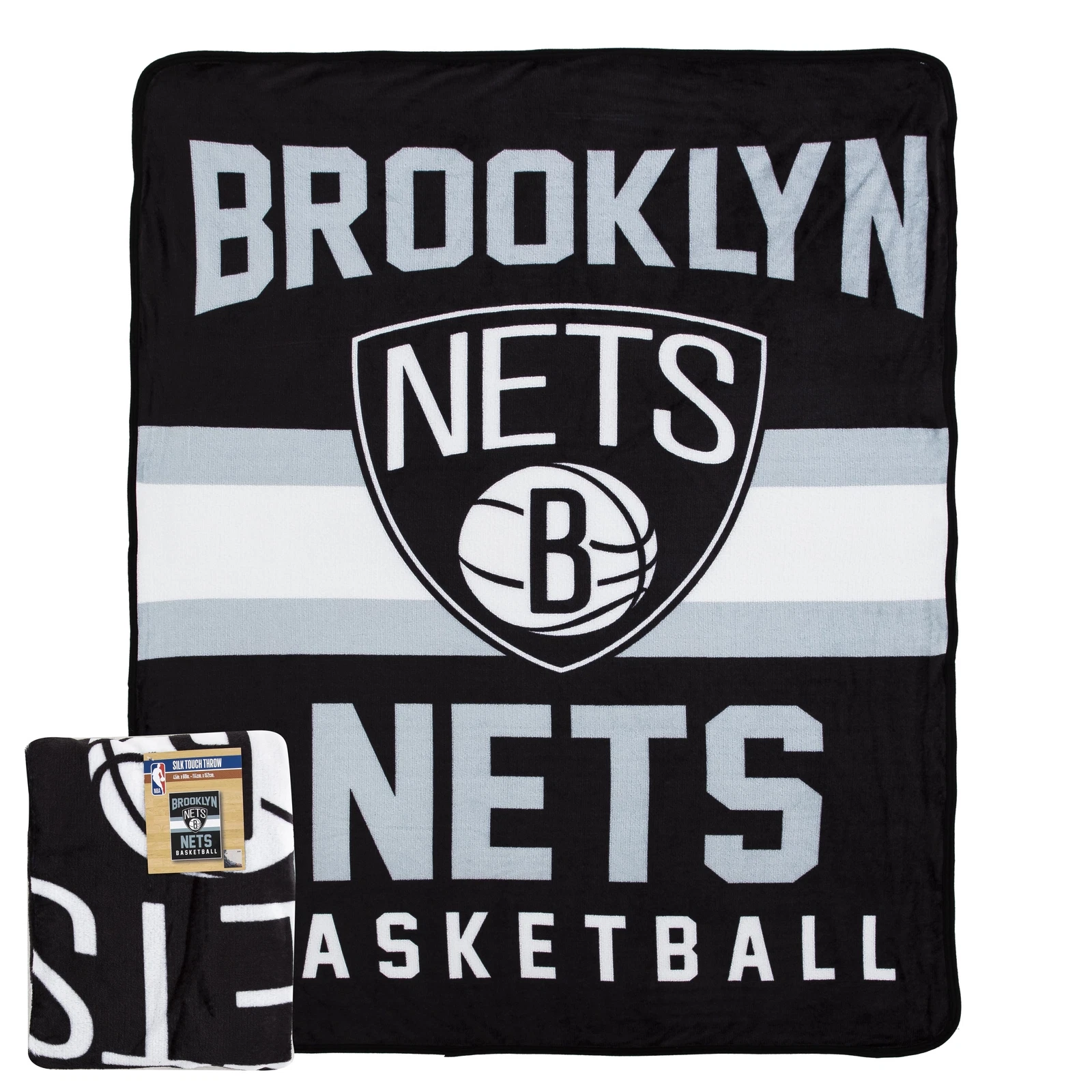 Northwest Brooklyn Nets "Singular" Silk Touch Throw Blanket