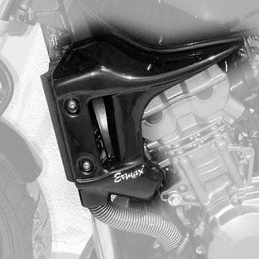 Ermax Radiator Cheeks Gloss Black (Ebony Black) Honda CB 900 F Hornet 2002-2007 - Picture 1 of 2