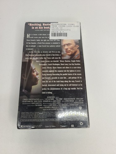 True Crime (VHS, 1999, Clint Eastwood Collection) - New & Sealed! - Bild 2 von 4