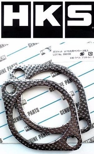 HKS 3 Inch Exhaust Gasket Pair (75mm) 34001-AK004 - For Skyline R34 GTT RB25DET - Picture 1 of 5