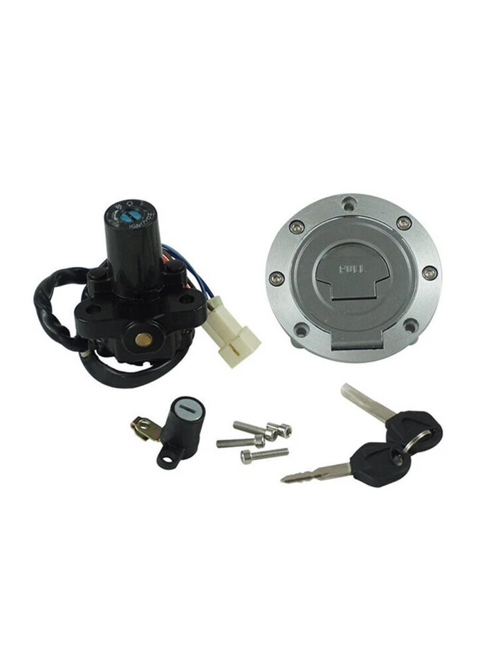 Interruptor de encendido de tapa de gas combustible bloqueo de asiento con juego de llaves para Yamaha YZF R1 R6 FZ6 Foto 4 de 4