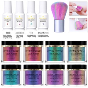 13PCS-BORN-PRETTY-Nail-Color-Dip-Dipping-Powder-Natural-Dry-Polish-Starter-Kit