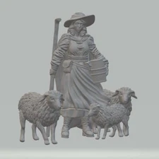 Willowbrook - WB1003 - Female Shepard - 28mm - Resin - w/o Base