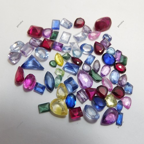 Lote de 21,99 quilates de mezcla de formas de zafiro natural CERTIFICADO de piedras preciosas sueltas mezcla de colores - Imagen 5 de 14