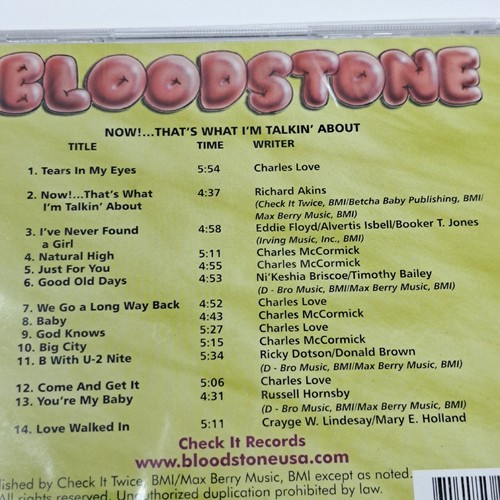 Bloodstone CD Now!... That's What I'm Talkin' About Sealed W/ Small Case Crack - Picture 12 of 14