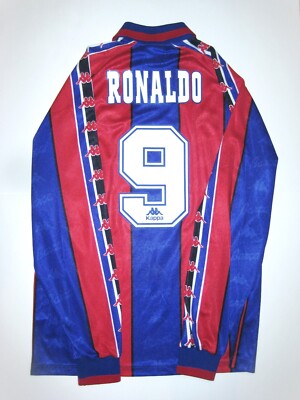 ケ*タ様 1995 FCバルセロナ (H) ユニフォーム ロナウド Barcelona Away 1995/96 Ronaldo #9 (XL) | eBay