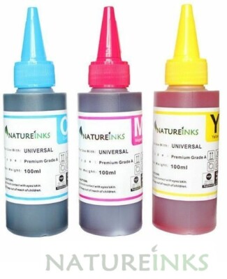 300ml Universal PREMIUM Cyan Magenta Gelb Nachfülltinte Flaschen CISS Patrone