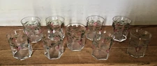Nine (9) ORREFORS 5 Ounce Juice Tumblers in MAJA DESIGN signed EEAL