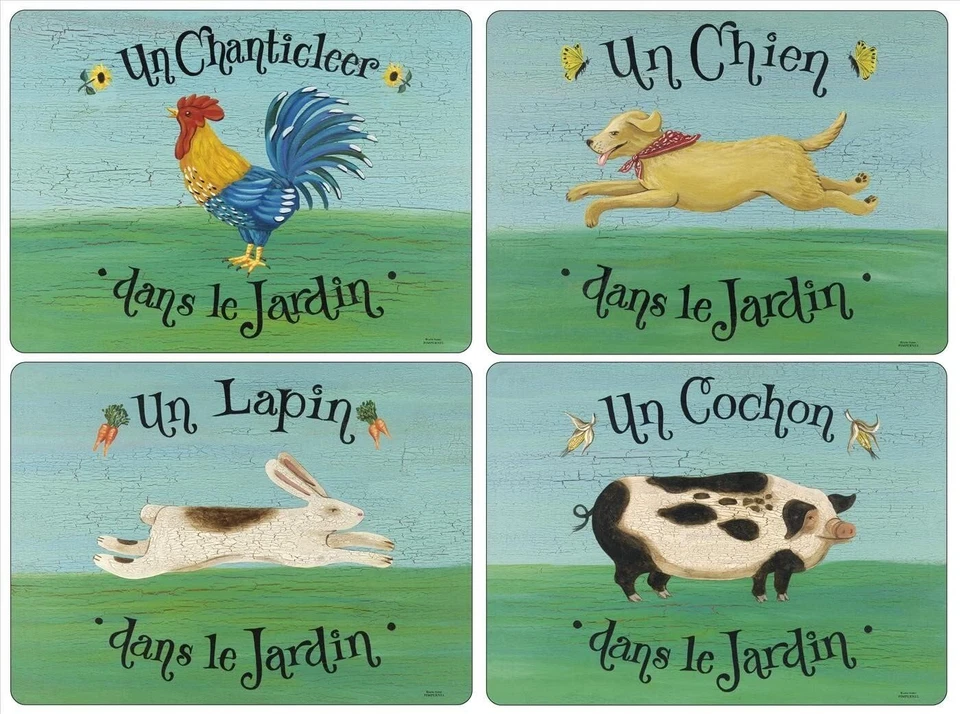 Pimpernel Dans le Jardin Placemats - Set of 4