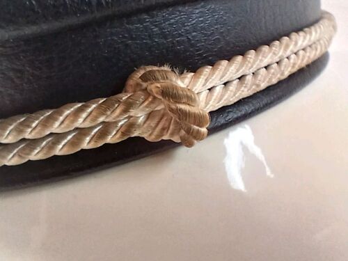 Vintage Harley Davidson Leatherette Captain's Hat Motorcycle 7 1/8 RARE 8-Panel - Picture 14 of 24