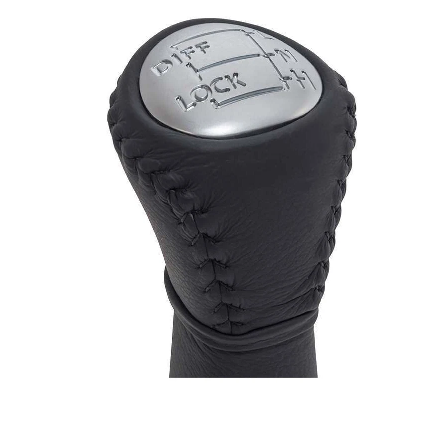 ALUMINIUM LEATHER-TRIM GEAR KNOBS FOR LAND ROVER DEFENDER 2007 ONWARDS DA1472 - Image 4 of 4