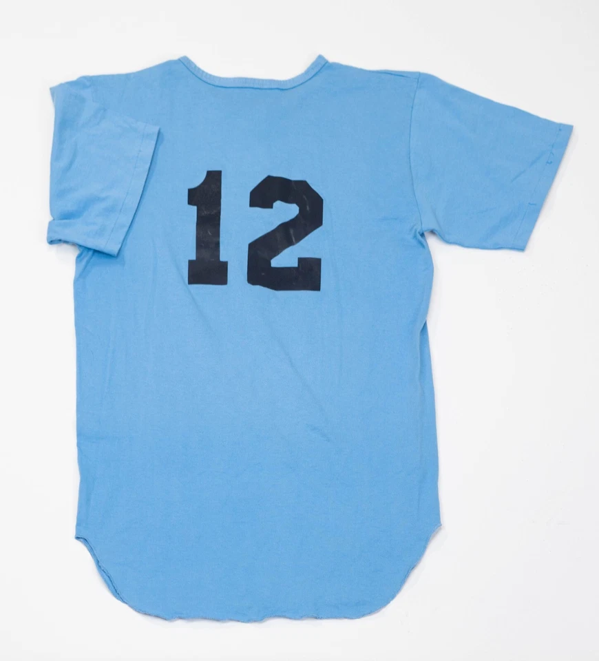 Camiseta Raglán Béisbol De Colección Showtime Deportes Hombres Talla Mediana Azul 20x29 Foto 2 de 4