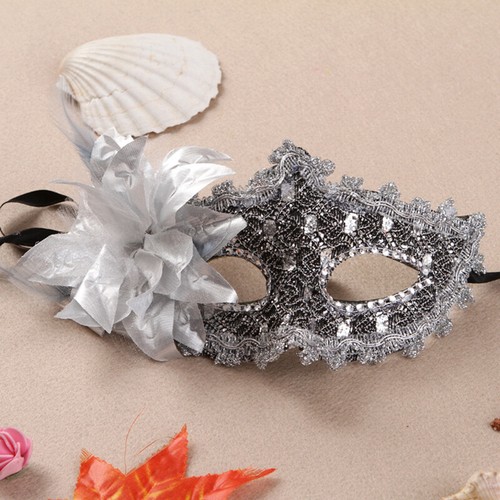 Lace Mask Party Masquerade Ball Eye Masks Flower Feather Bachelorette Party │ - Picture 29 of 67