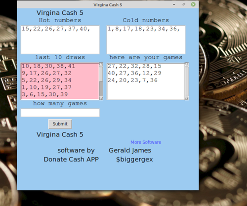 Virginia Cash 5 Lottery Numbers software DVD for Windows 7 & 8 & 10 - Picture 5 of 5