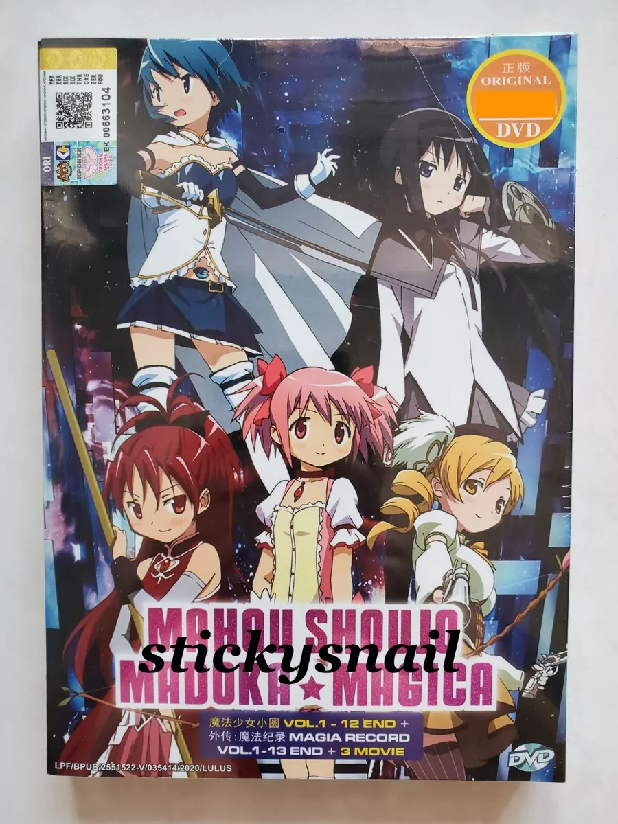 MAHOU SHOUJO MADOKA MAGICA 1-12+ MAGIA RECORD VOL.1-13 END ENG DUB + MOVIE