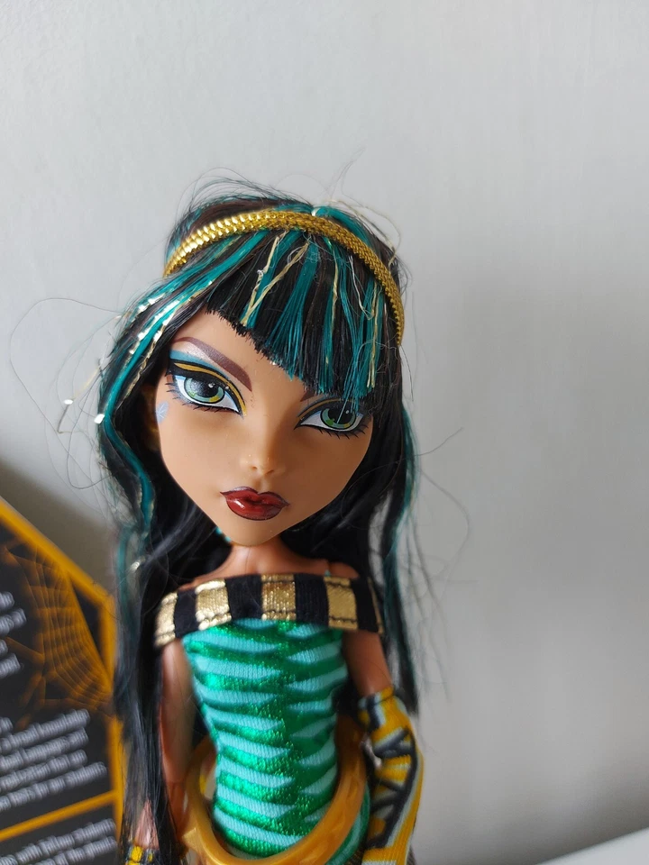Monster High Doll Cleo De Nile Wave 1 Signature V7991 2011 Rare Black Elastics - Image 3 of 4