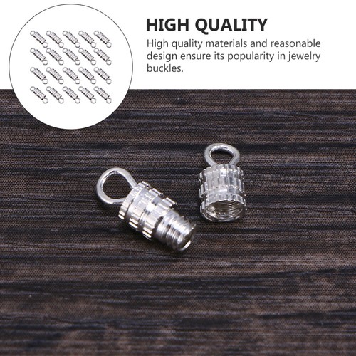 60Pcs Bracelet Clasps Necklace Clasps Screw Type Clasps Jewelry Making Supplies - 第 4/12 張圖片