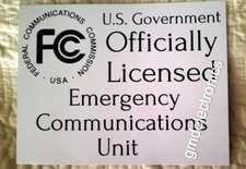 Ham Radio Placard, Amateur Radio Card for lockdowns and road blocks for your car