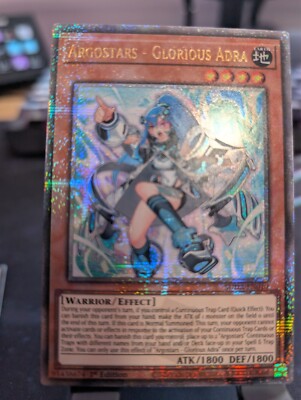 YuGiOh! Argostars - Glorious Adra SUDA-EN010 Quarter Century Rare 1st Ed