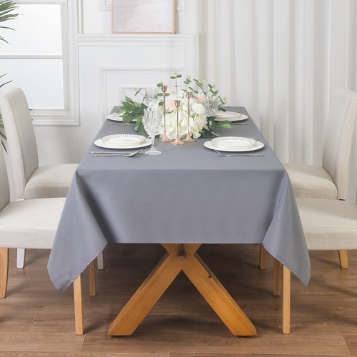 Extra Large Rectangular Fabric Tablecloth 150x300cm and 140x200cm 4 Colours - Picture 45 of 82