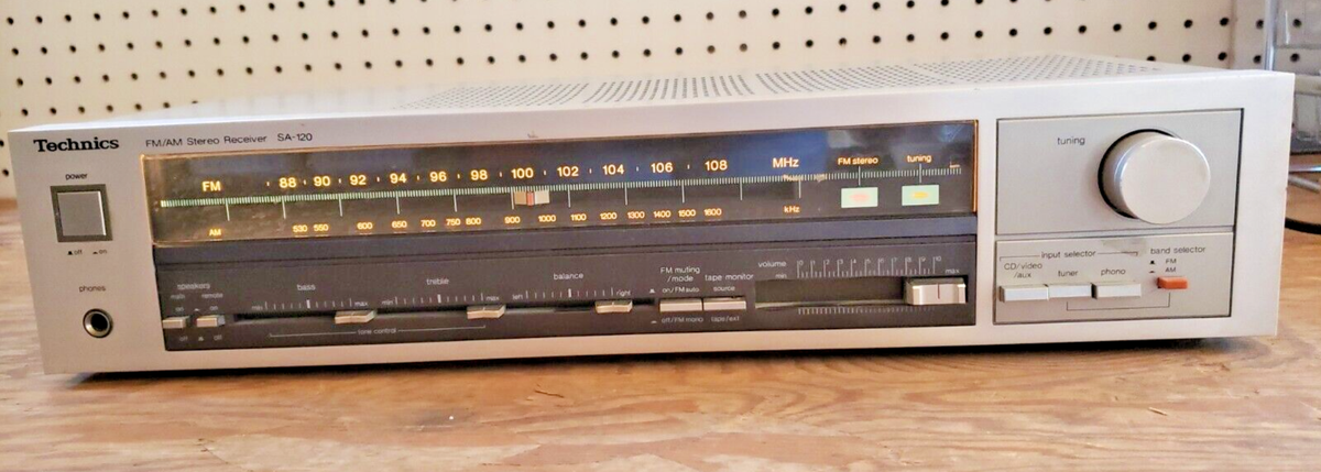 TECHNICS SA-120 VINTAGE STEREO AM/FM RECEIVER 21B | eBay
