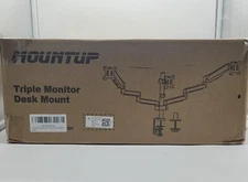 MOUNTUP Triple Monitor Mount Monitor Desk Mount for 3 Monitors Up to 17.6 LBS.