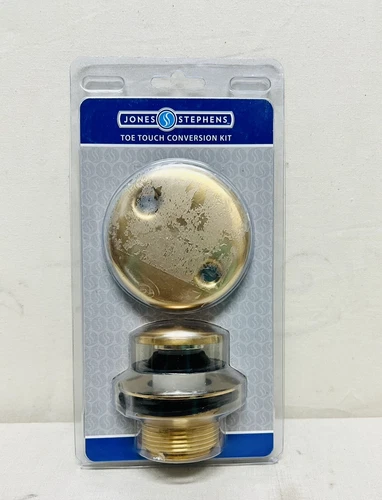 Brushed Bronze Two-Hole Toe Touch Conversion Kit,PartNo B5156BB JonesStephens - Picture 2 of 3