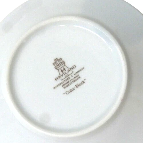 Pires de porcelana Haviland França "Color Block" Limoges bronze/ouro NOVO! - Imagem 3 de 3