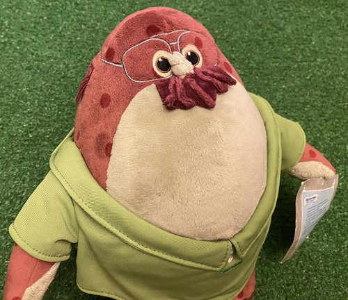 Don Carlton Monsters University Plush Disney OK 12" Boss Shirt Green Movie Soft - Picture 2 of 8