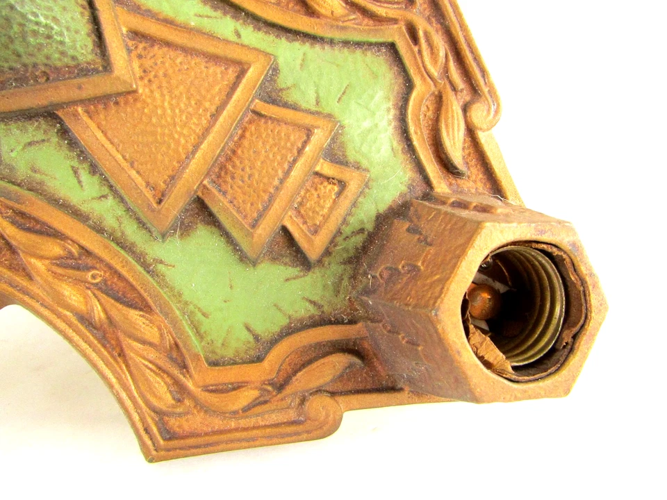 Antique Markel Art Deco Ceiling Light Fixture Chandelier, 1930's - Image 4 of 4