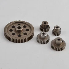 1/10 RC Metal Spur Diff Gear 17T 21T 26T 29T 64T Motor Pinion Set for Redcat HSP