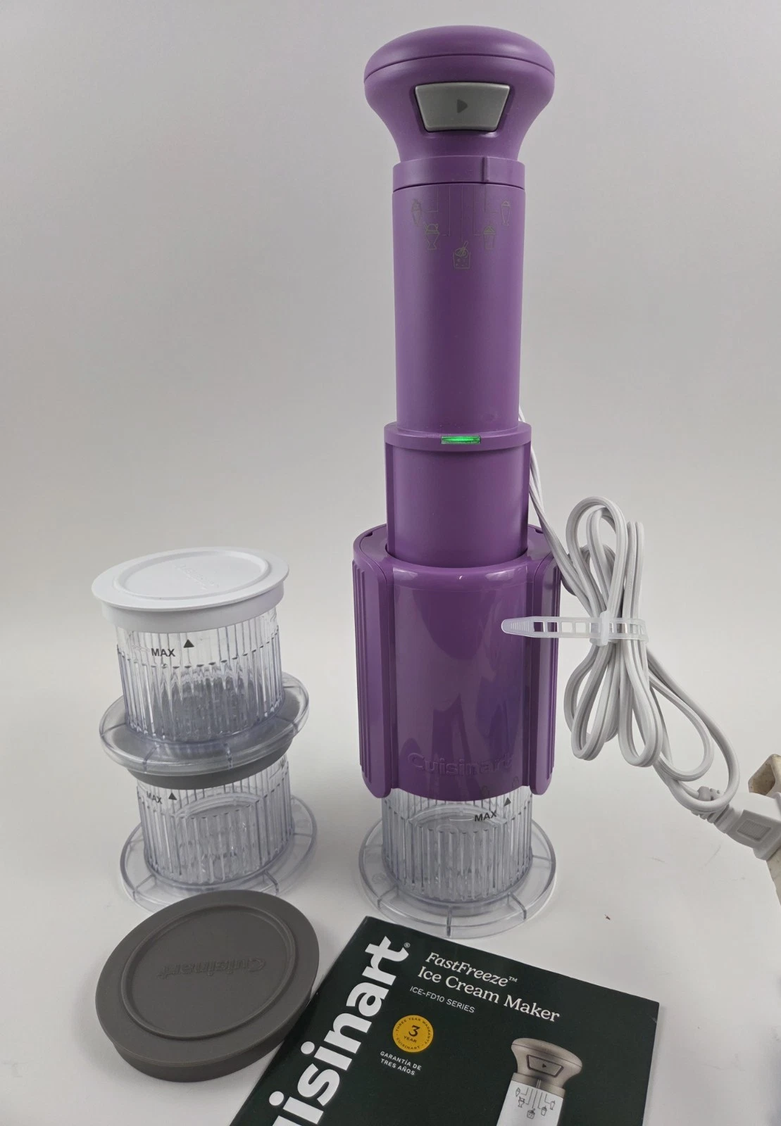 Cuisinart FastFreeze Frozen Treat Maker with Pints Amethyst Color
Opens in a new window or tab