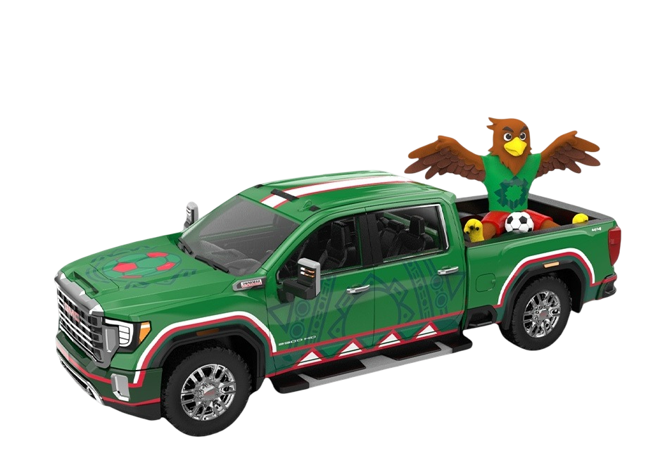 Greenlight 30389 2022 GMC Sierra 3500 HD Mexico Tribute Soccer '26