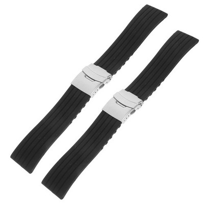  2 Stück Silikon Uhr Gürtel Uhr Ersatz Armband Uhr Armband Sport Wasserdicht
