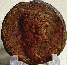 Genuine Ancient Roman Coin 117AD-138AD Emperor Hadrian Large Dupondius Worn