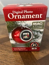 Digital Photo Ornament, Holds 60 Photos, 2MB Storage, USB Cable, 1.5" LED