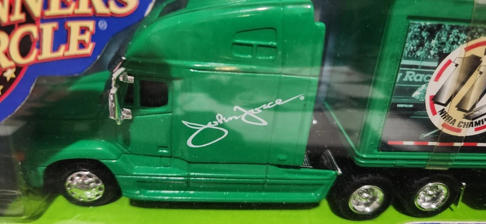 Lot of 12 John Force Castrol GTX Mixed Items / Cars Semi Figures Book VHS Pinset - Image 4 of 4