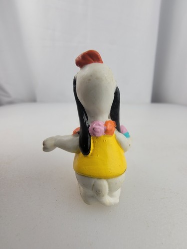 Figura de juguete de feliz cumpleaños de PVC de 1,7" vintage de perro caído - Imagen 5 de 9