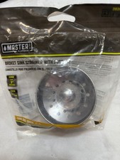 Master Plumber Kitchen Sink Strainer 3in Chrome Topmount Metal Round 1 Pack