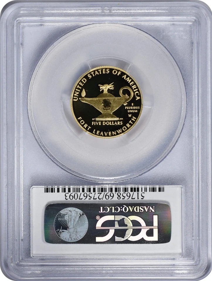 2013-W 5 Star Generals $5 Gold Five Dollar Commem. PR69DCAM PCGS First Strike - Image 2 of 2