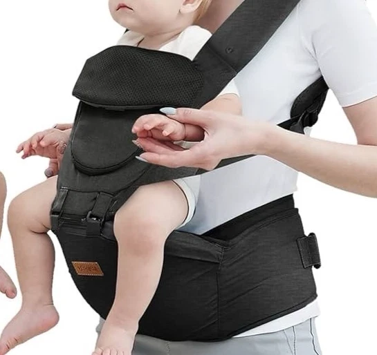 Baby Carrier with Hip Seat 6-in-1 Adjustable Holder for All Seasons
