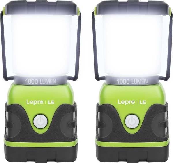 Campinglampe Led 1000 Lumen 4 Leuchtmodi 2 StüCk Batteriebetrieben Outdoor-image