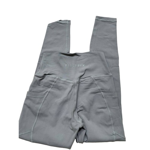 Smoke Grey Fitletix Athletic Sculpting Workout Leggings Medium - 第 1/4 張圖片