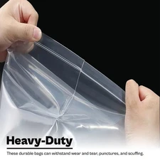 4000 13" x 18" Clear Reclosable Zip Seal Bags Plastic 2 Mil Lock Jewelry Zipper
