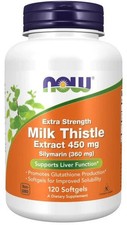 Now Foods Extra Strength Silymarin Milk Thistle Extract 450 mg 120 Softgels
