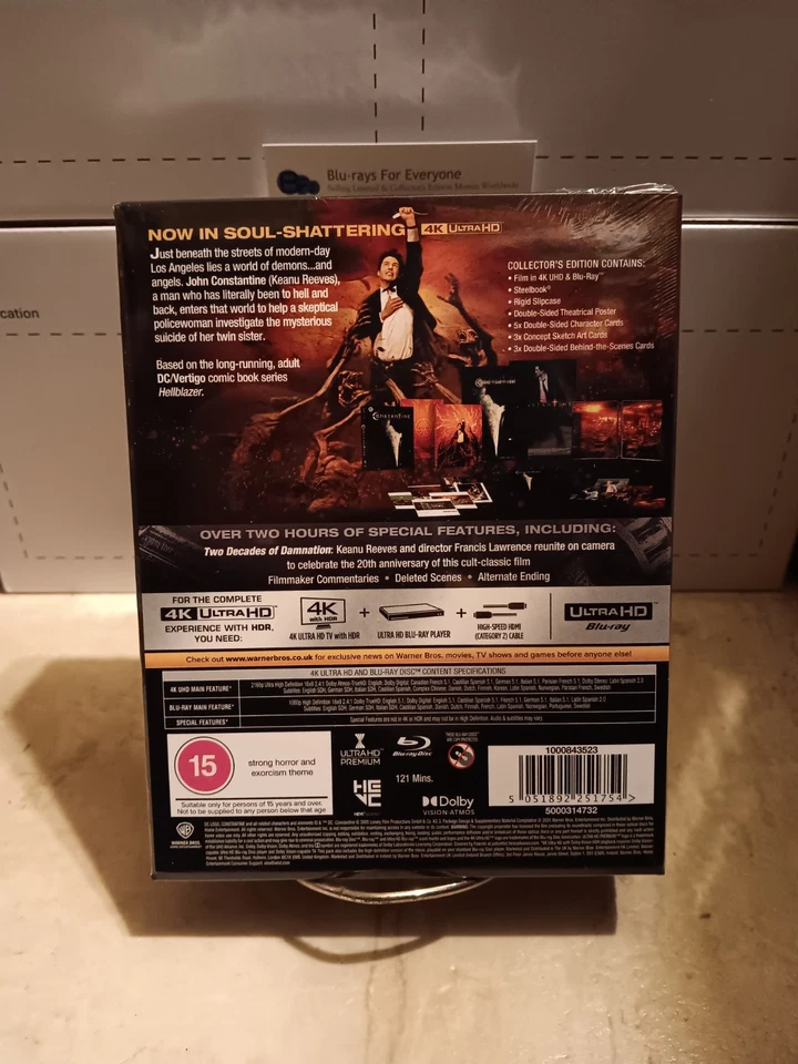 Constantine 4K Full Slip SteelBook Ultimate Collectors Edition Blu-ray (UK) 2005 - Image 3 of 4