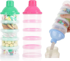 2 PCS 5 Layers Baby Milk Powder Dispenser, Milk Powder Pots, Formula Dispenser P