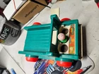 Vintage Fisher Price Little People Green Jeep Camper Truck