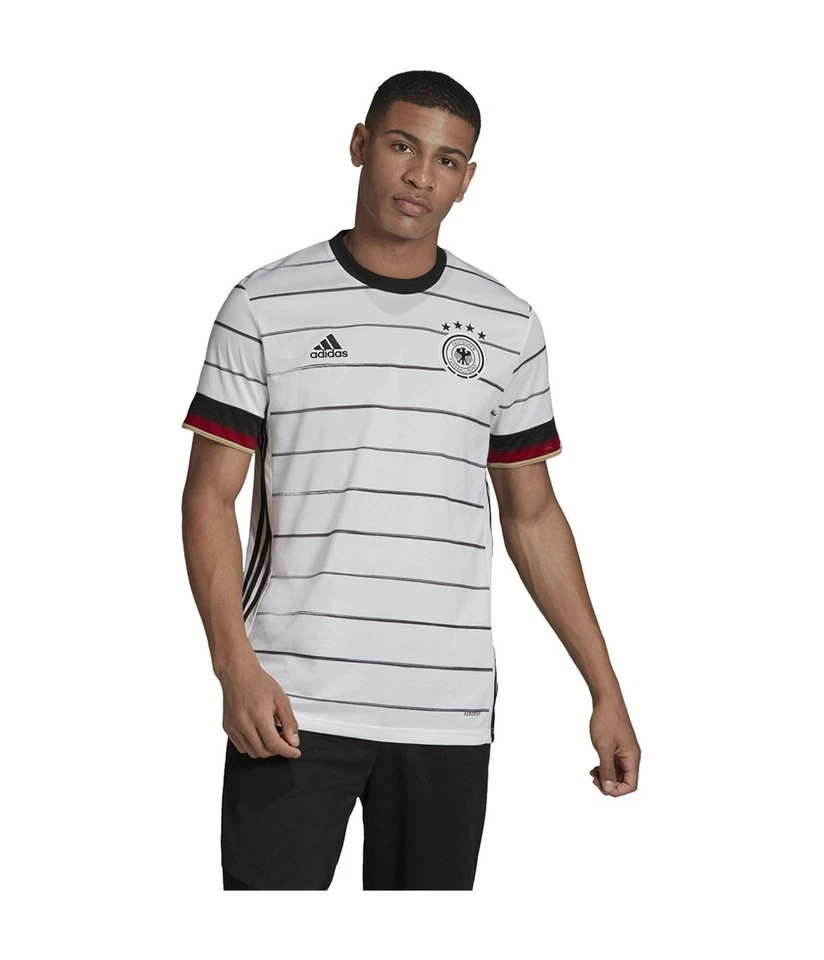 Adidas Hombre Federación Alemana de Fútbol Jersey, whtblk, L
