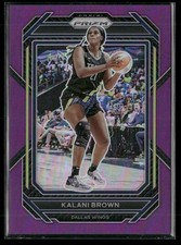 Kalani Brown 073/149 2023-24 Panini Prizm WNBA Purple Dallas Wings #22